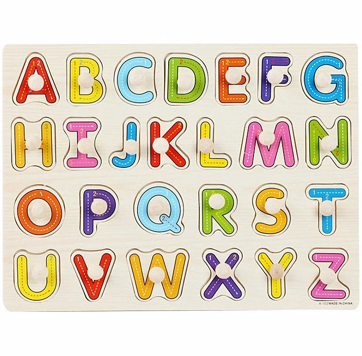Wooden Puzzle Hand Grab Board