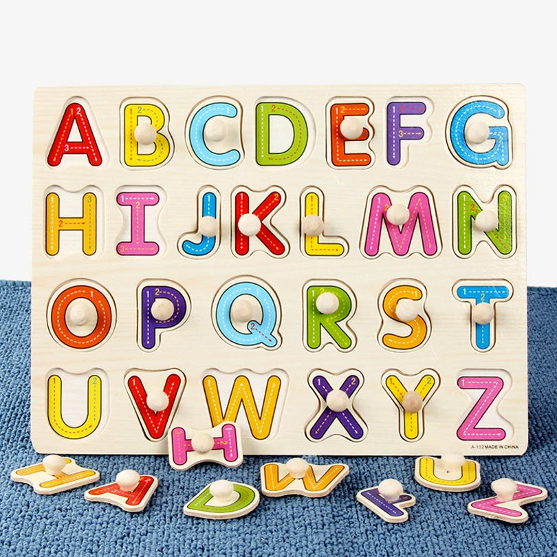 Wooden Puzzle Hand Grab Board