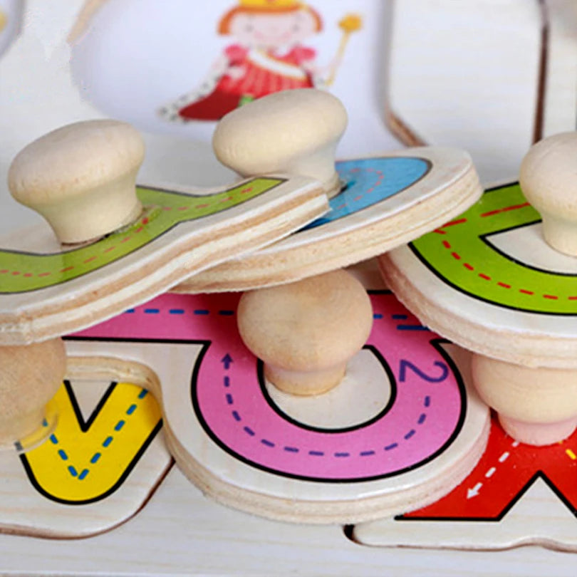Wooden Puzzle Hand Grab Board